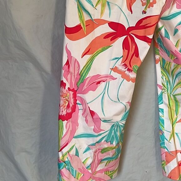 JADE Melody Tam ladies floral capri pants size 8 - Picture 7 of 9